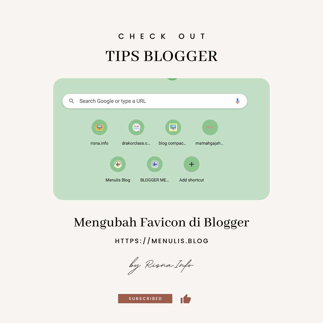 Cara Mengubah Logo/Favicon di Blogger