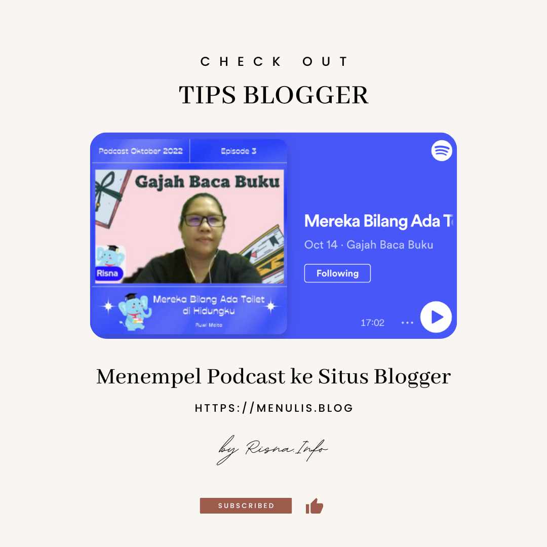 Embed podcast ke blogger